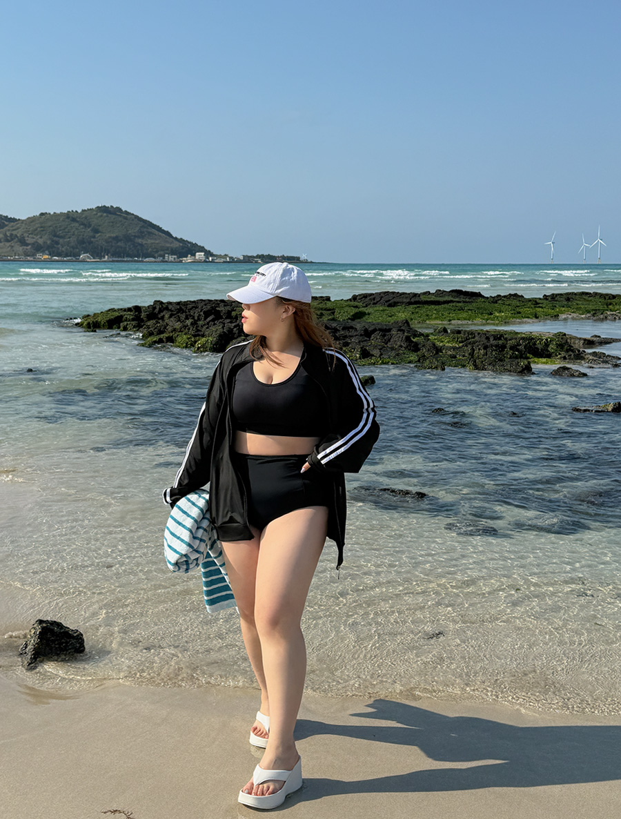 [EVELLET]レチベンジップアップラッシュガード