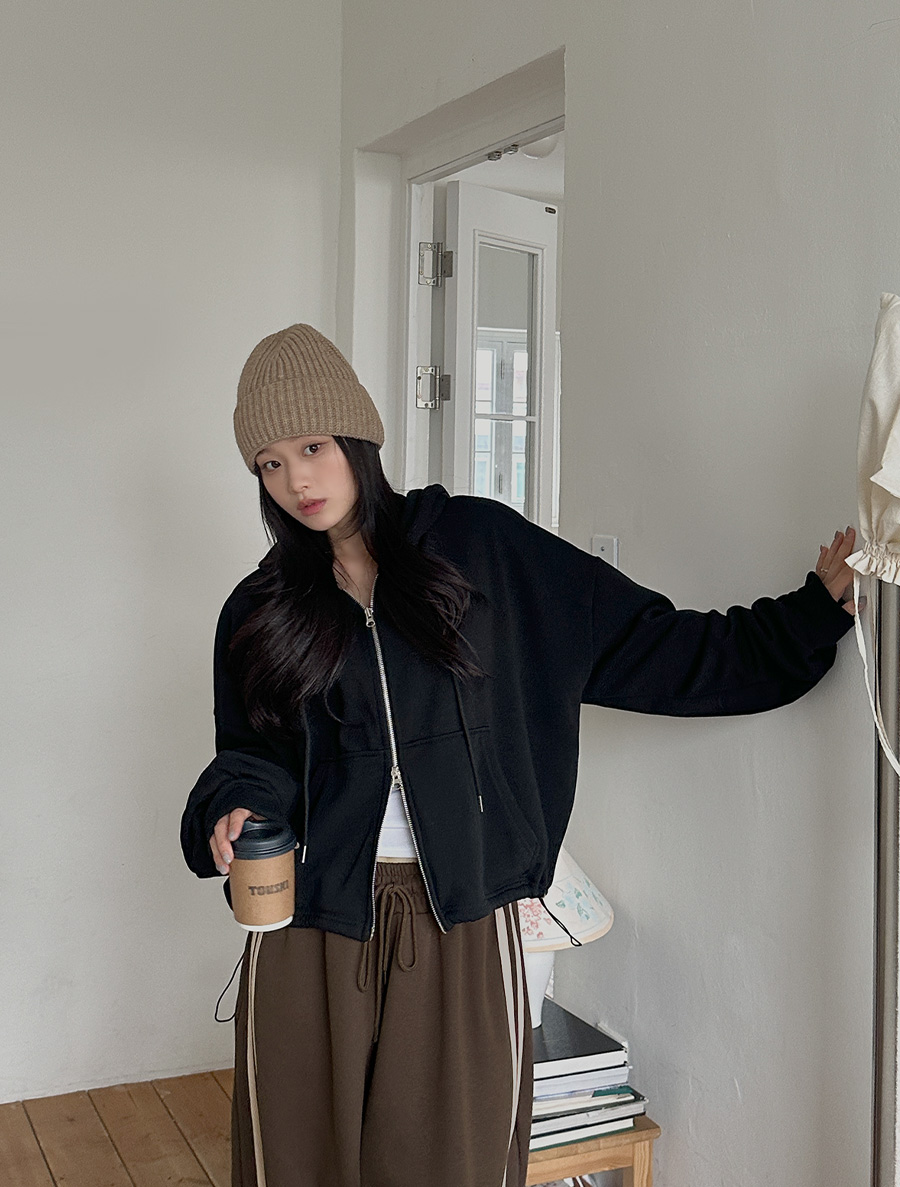 エンデュアミンクストリングツウェーフードジップアップ