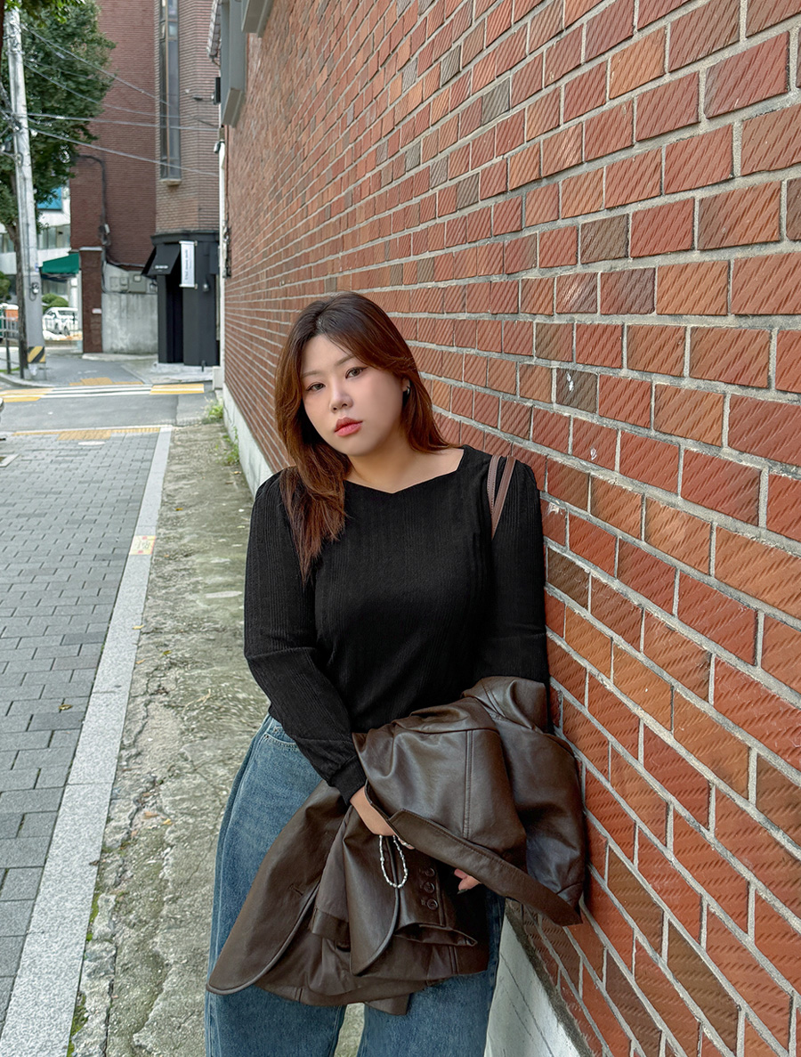 [EVELLET]シャメンコゴルジハートネックティブラウス