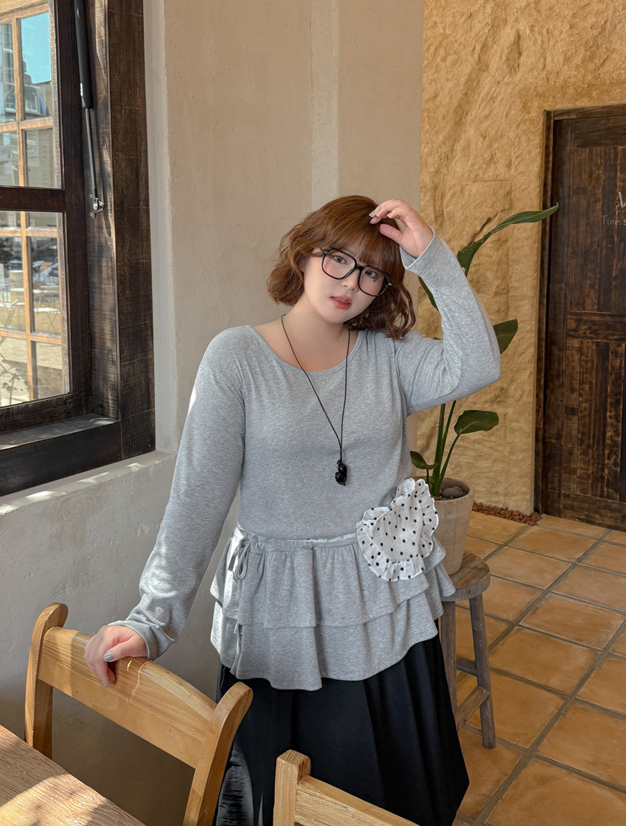 [EVELLET]リデュイ・フリルレイヤードワンピース