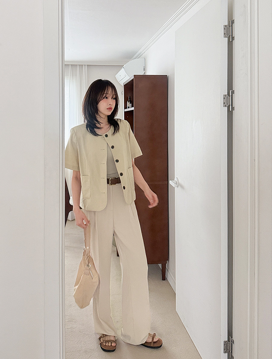 ヘンリービュー長さ別ピンタッククールワイドスレックス