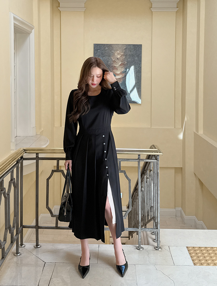 [EVELLET]ジュールス プリッツレイヤードワンピース