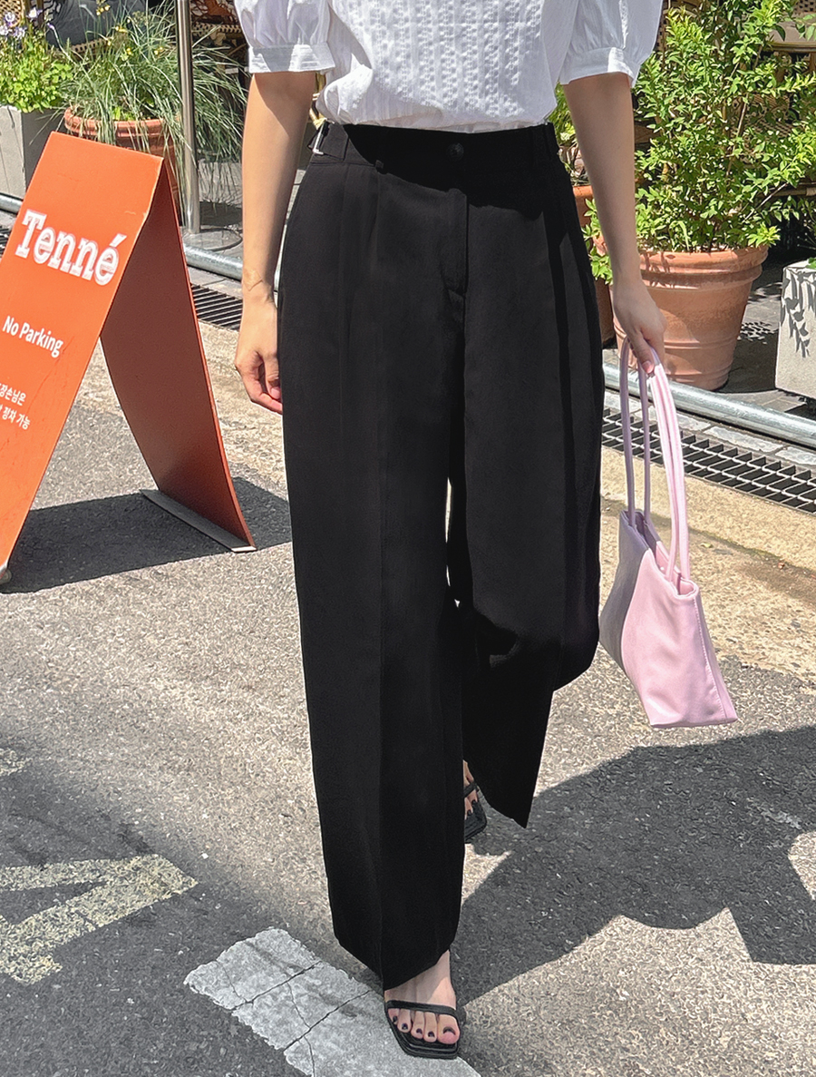 [EVELLET]ロフローロビジョーピンタックストレートスレックス