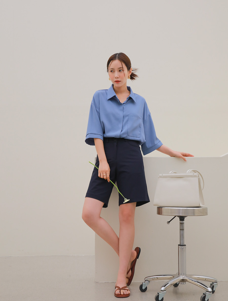 [EVELLET]セフオンクール4.5分丈パンツ