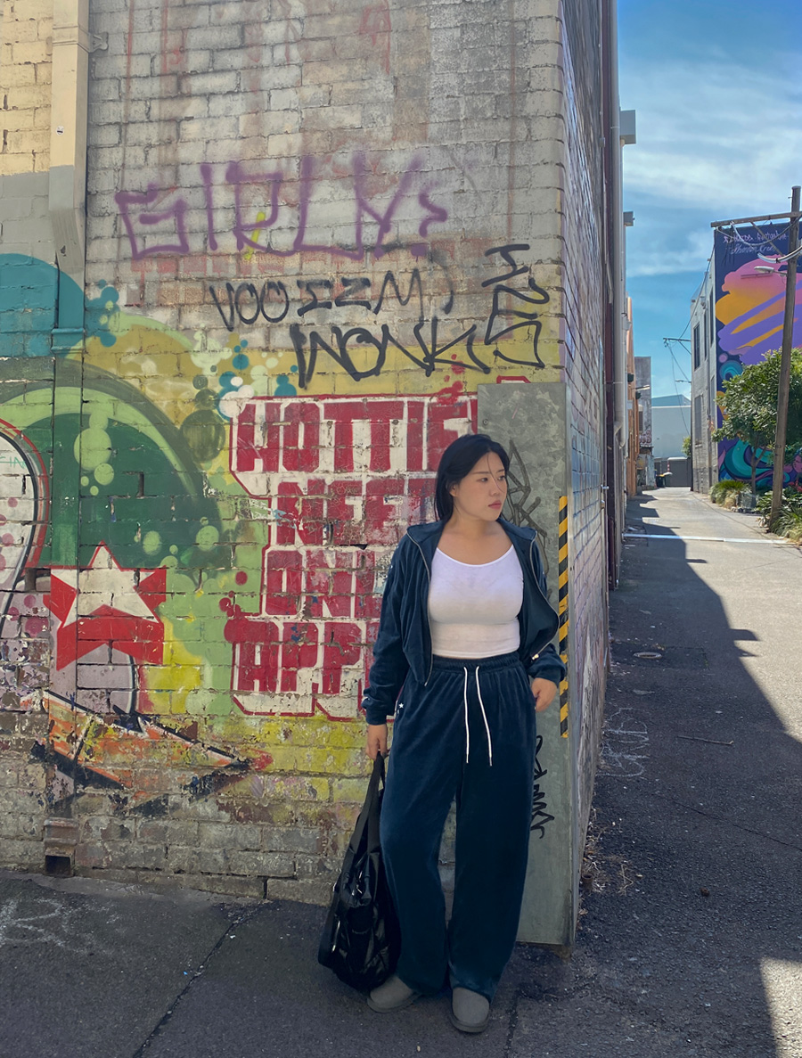 [EVELLET]ルエンブベロア星刺繍ワイドパンツ