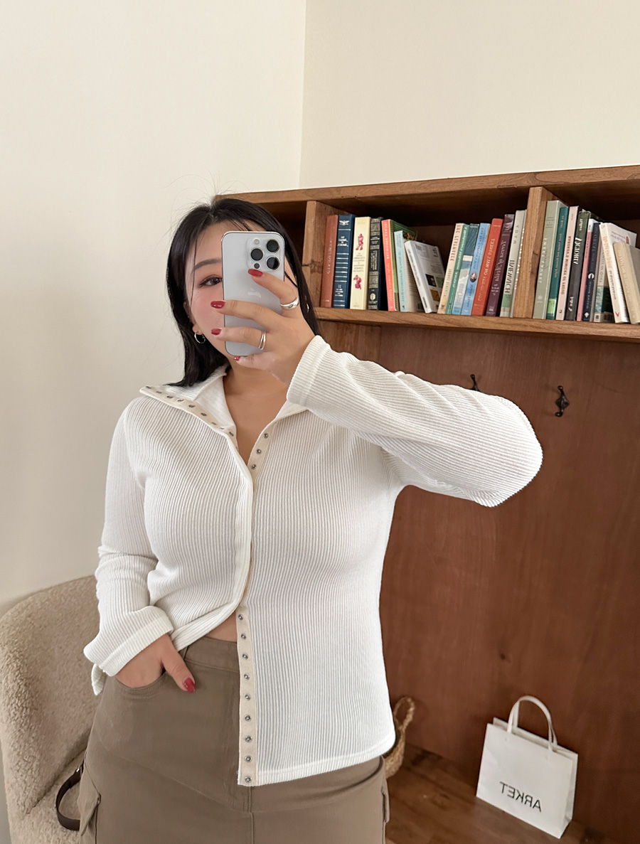 [EVELLET]ネンティエルゴルジスパンボタンティーシャツ