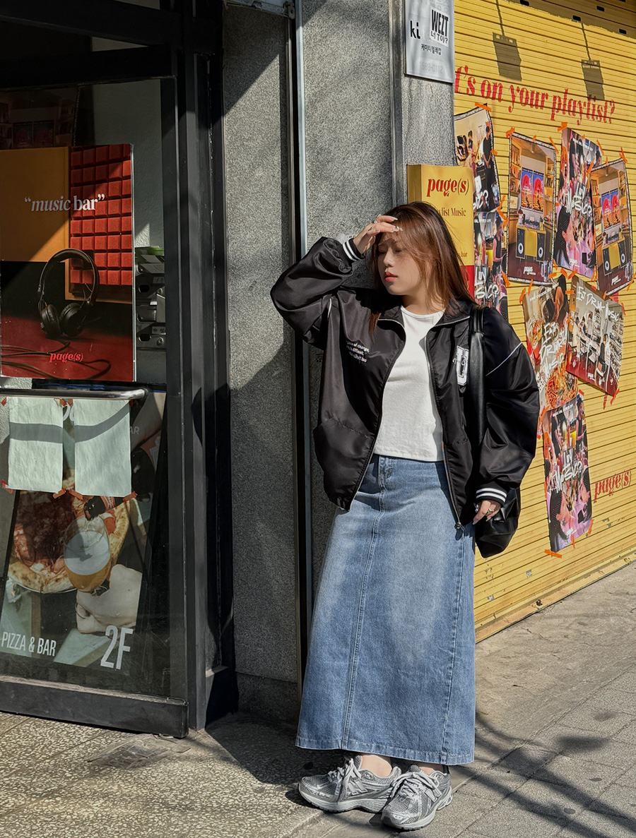 ティーンキッド長さ別ウォッシング デニムスカート