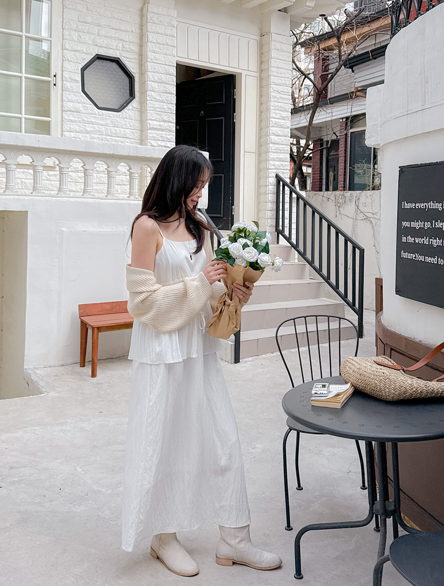 [EVELLET]キロロレイヤードビスティにロングワンピース