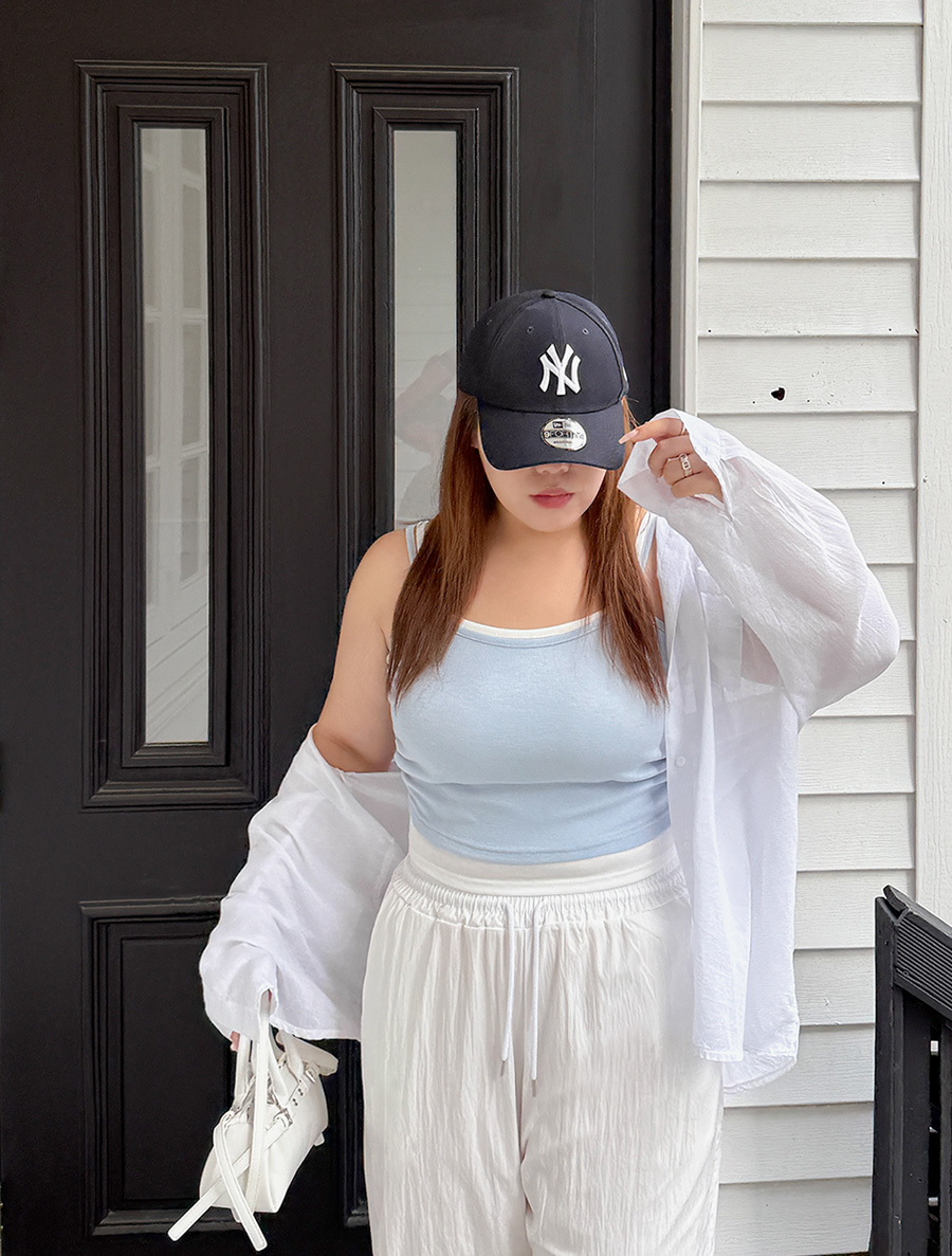 [EVELLET]ポイニュー配色レイヤード紐スリブリス