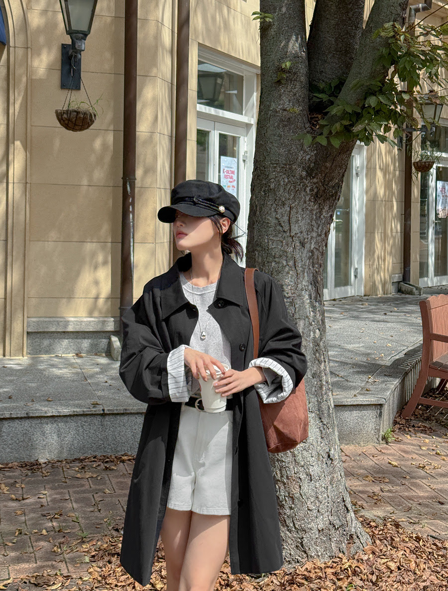 [EVELLET]エンミユコットンハーフコート