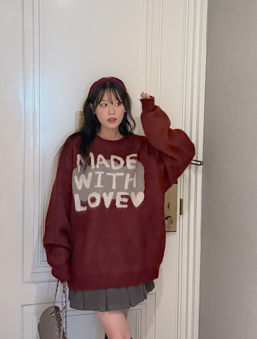 プリモンレタリングブラシニット