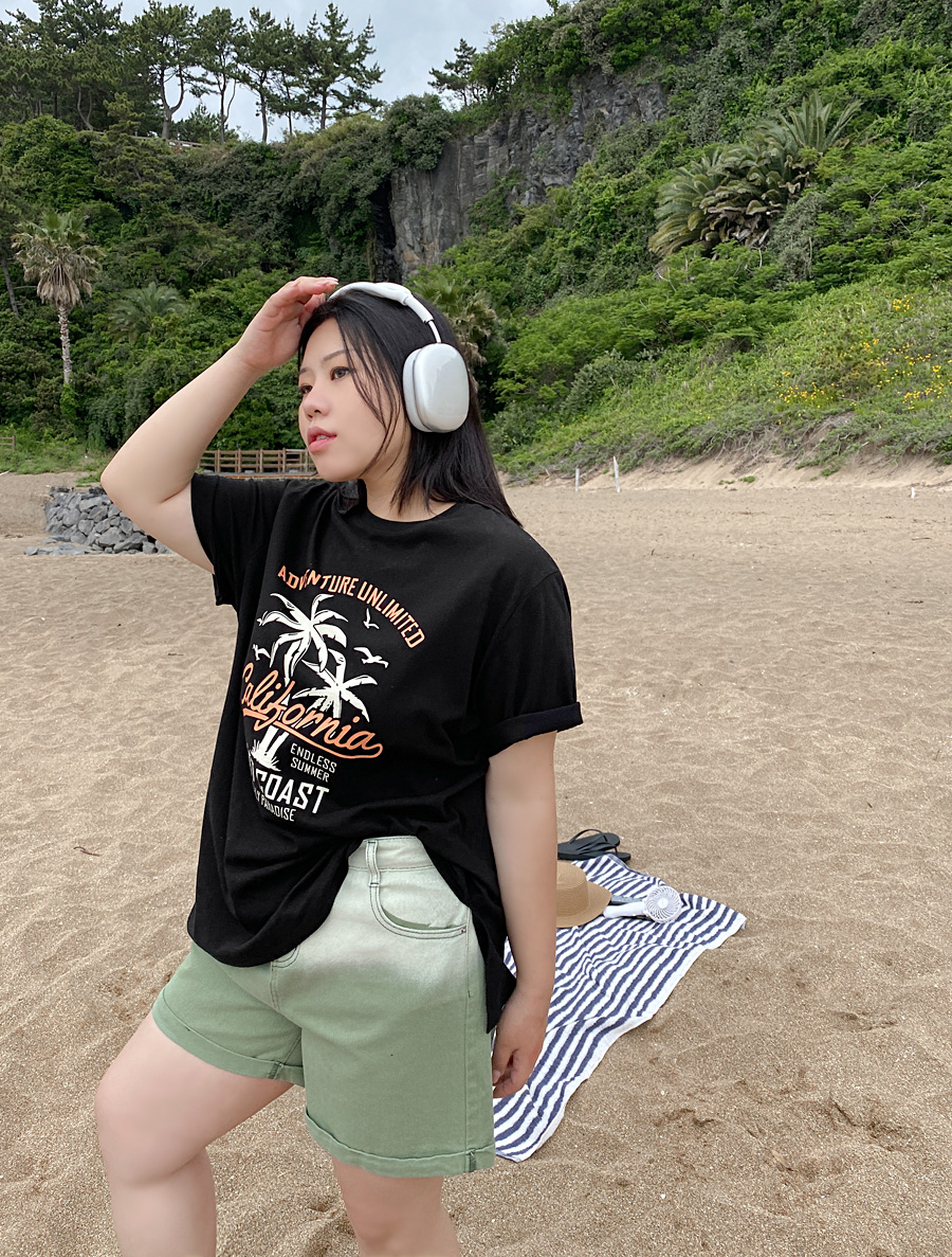 [EVELLET]プライルプリンティングトゥームティーシャツ