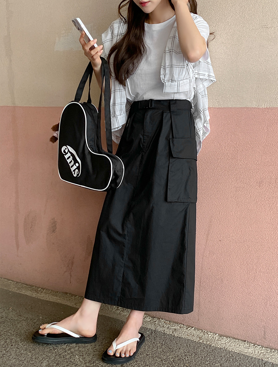 [EVELLET]ラミックカーグベルトSETロングスカート