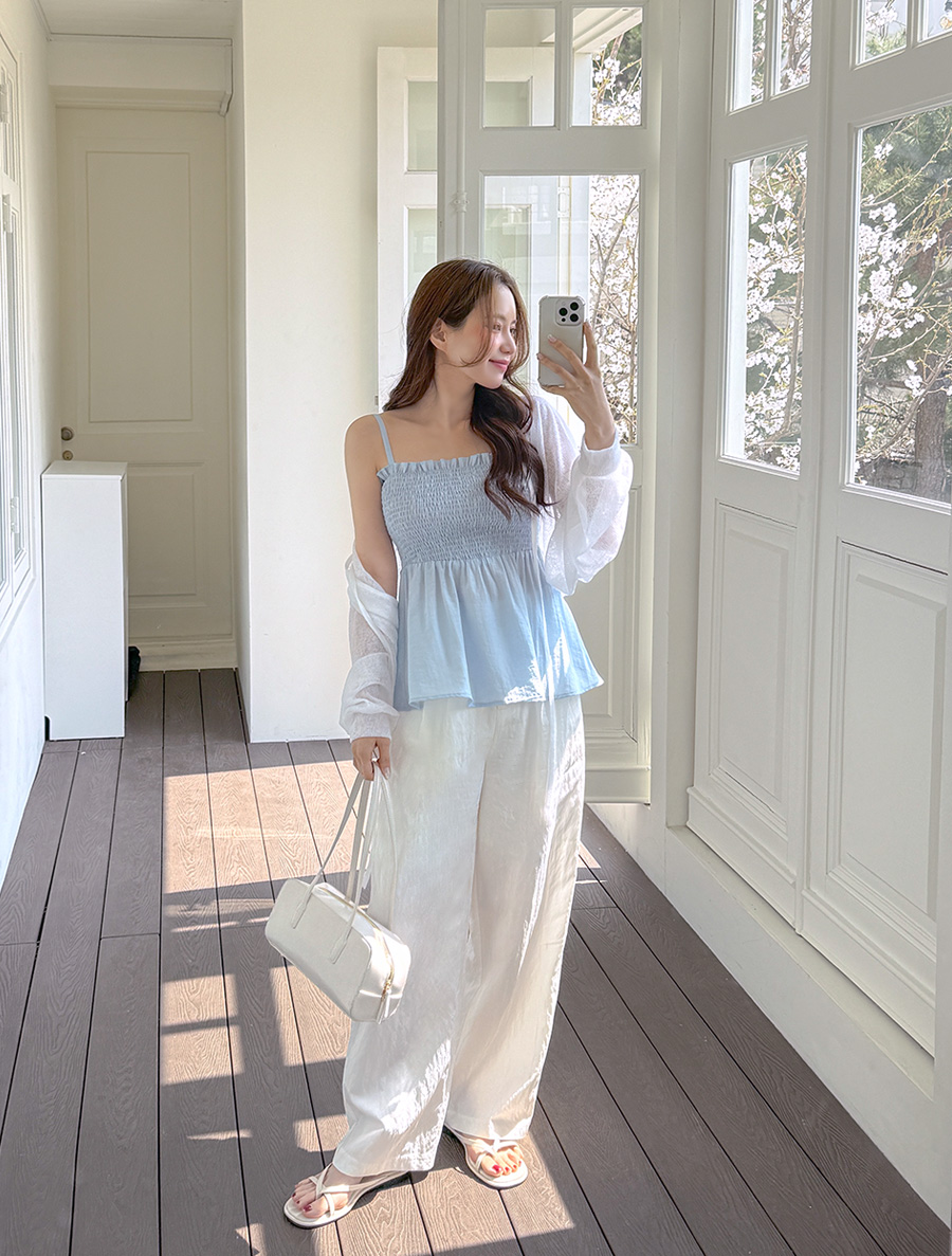 [EVELLET]メンティアンクールツータックワイドスレックス