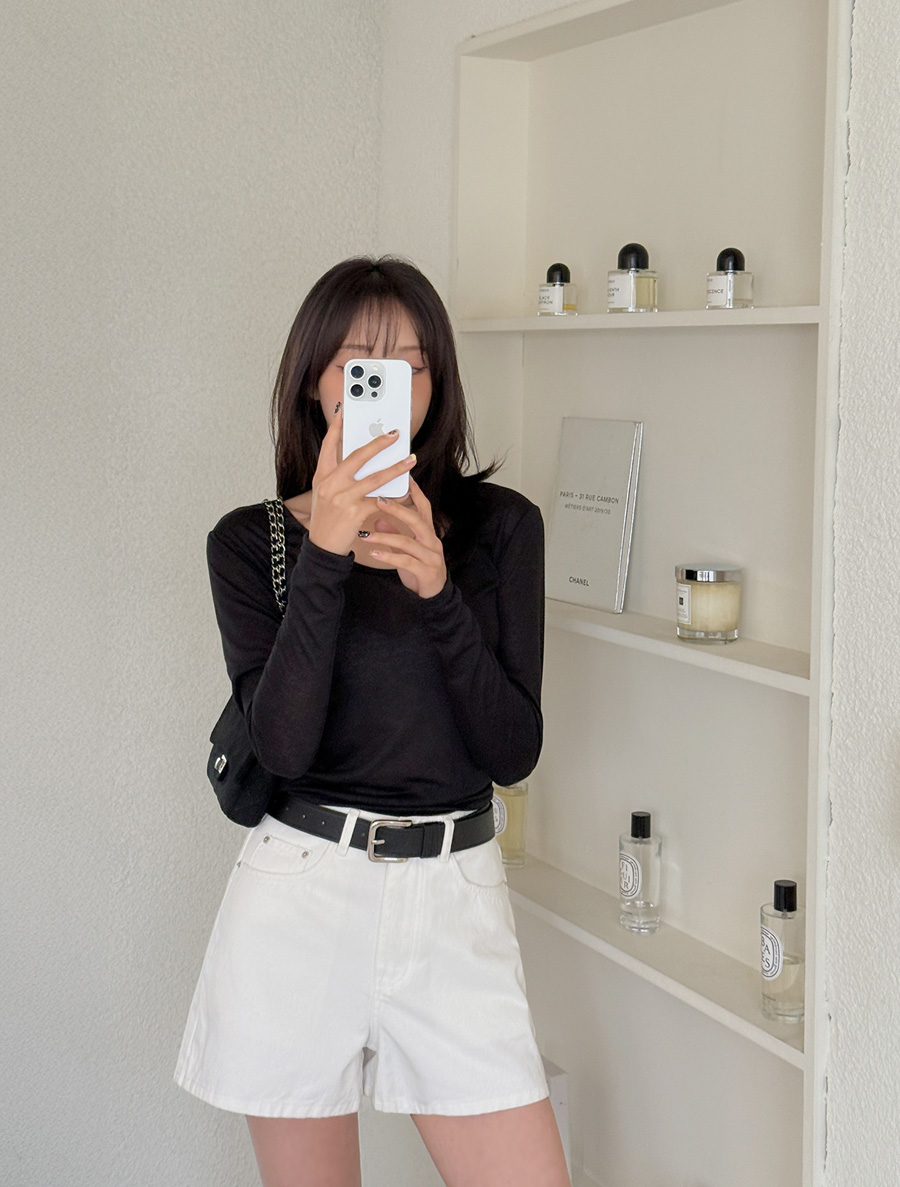 [単独進行]キュネアベーシックUネックティーシャツ