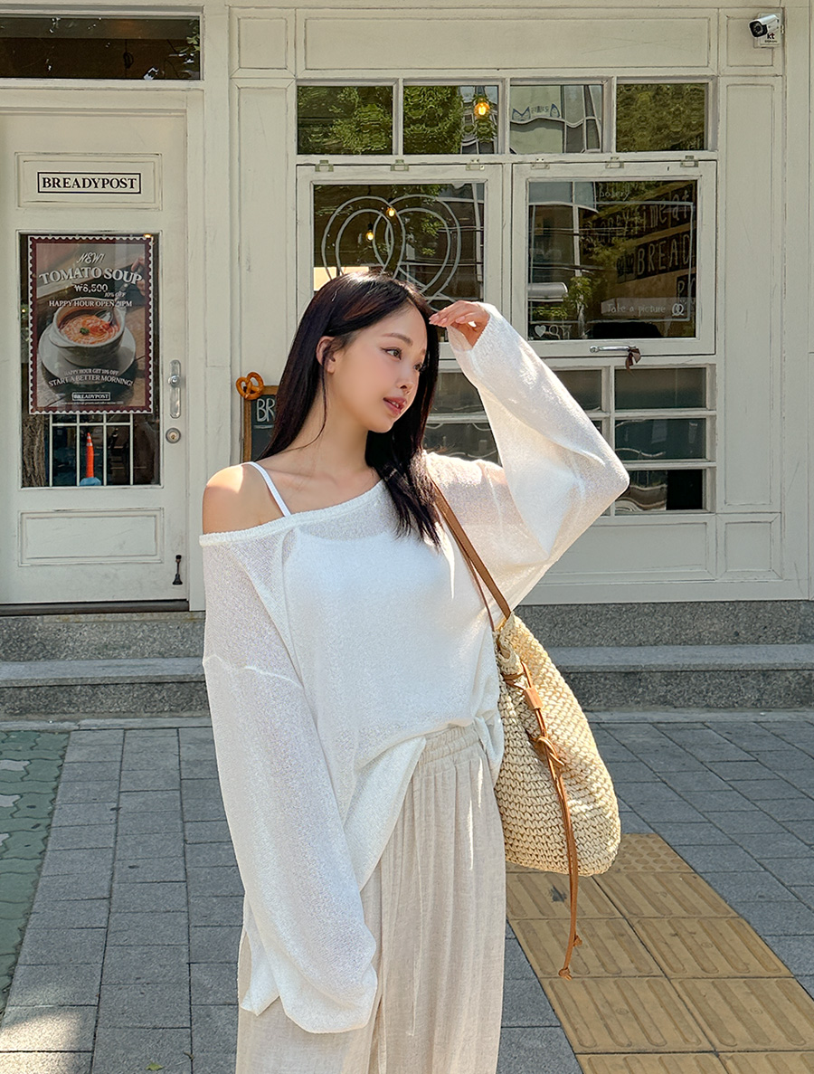 [EVELLET]ティアベンアンバランストゥイムニット