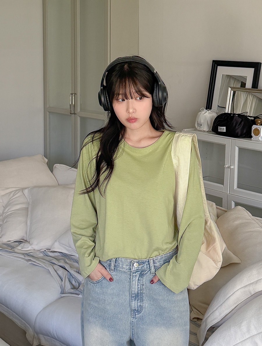 [EVELLET]スピマバイオウォッシングラウンドティー