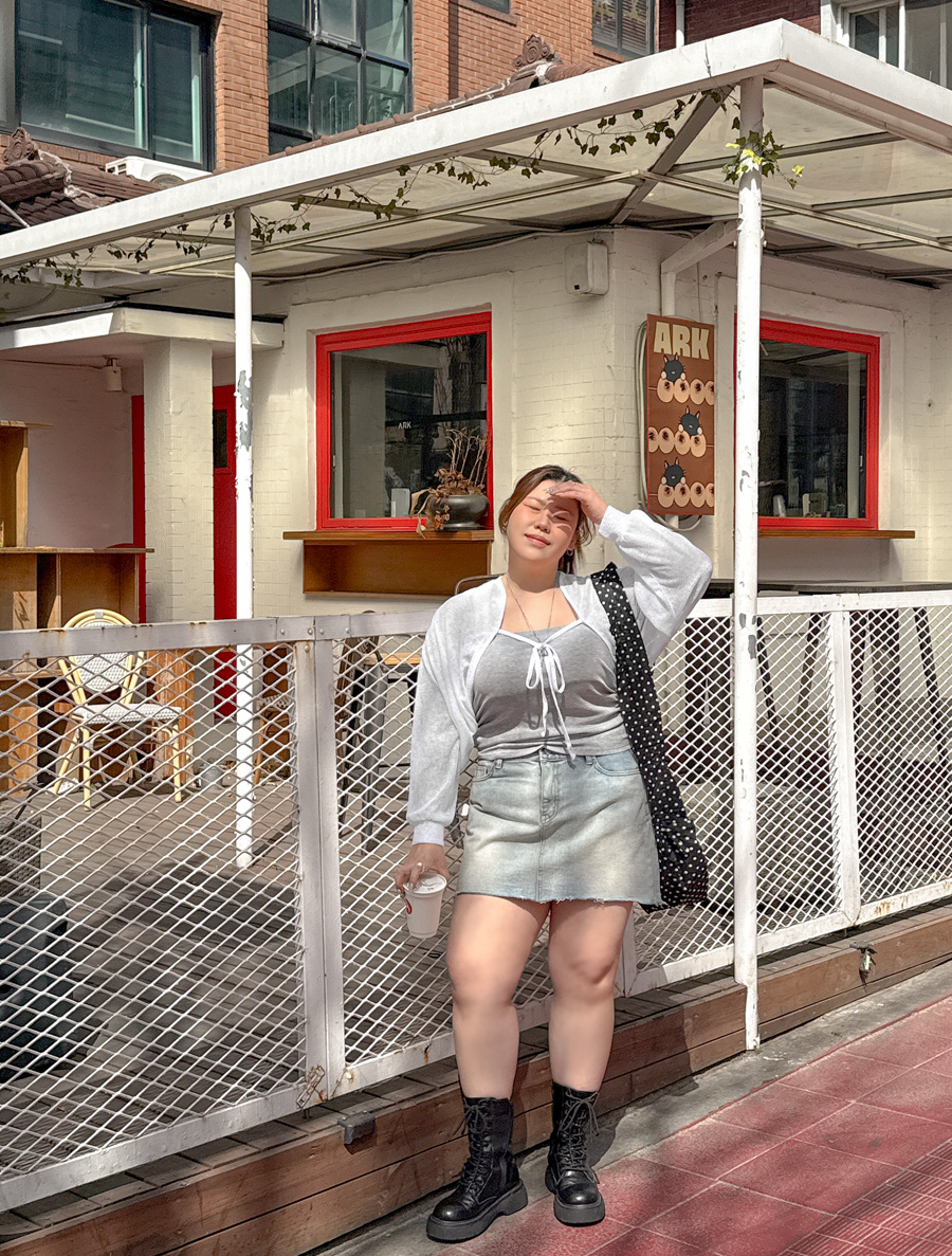 アミューベンウォッシングカットデニムスカート